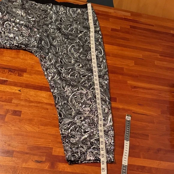 NWT Anthropologie Sequin Paisley Pants by Porridge - Picture 8 of 12